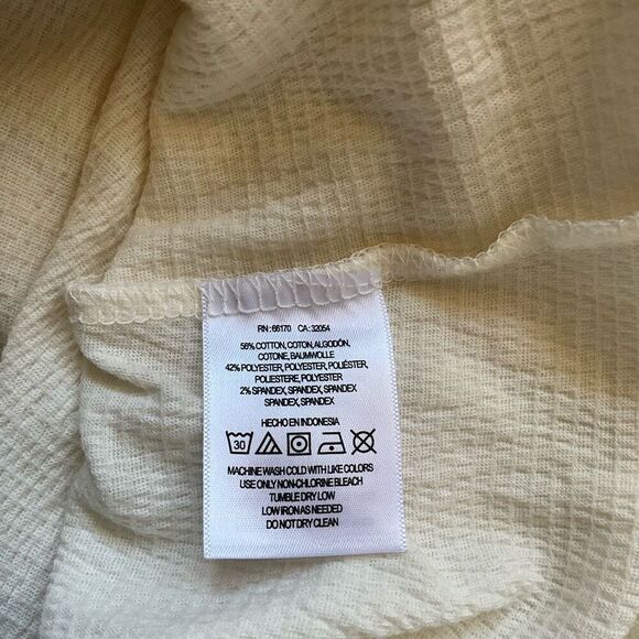 Anthropologie 9-H15 STCL Womens Large Layered Top Ivory Lagenlook Flowy NWT - Picture 11 of 12